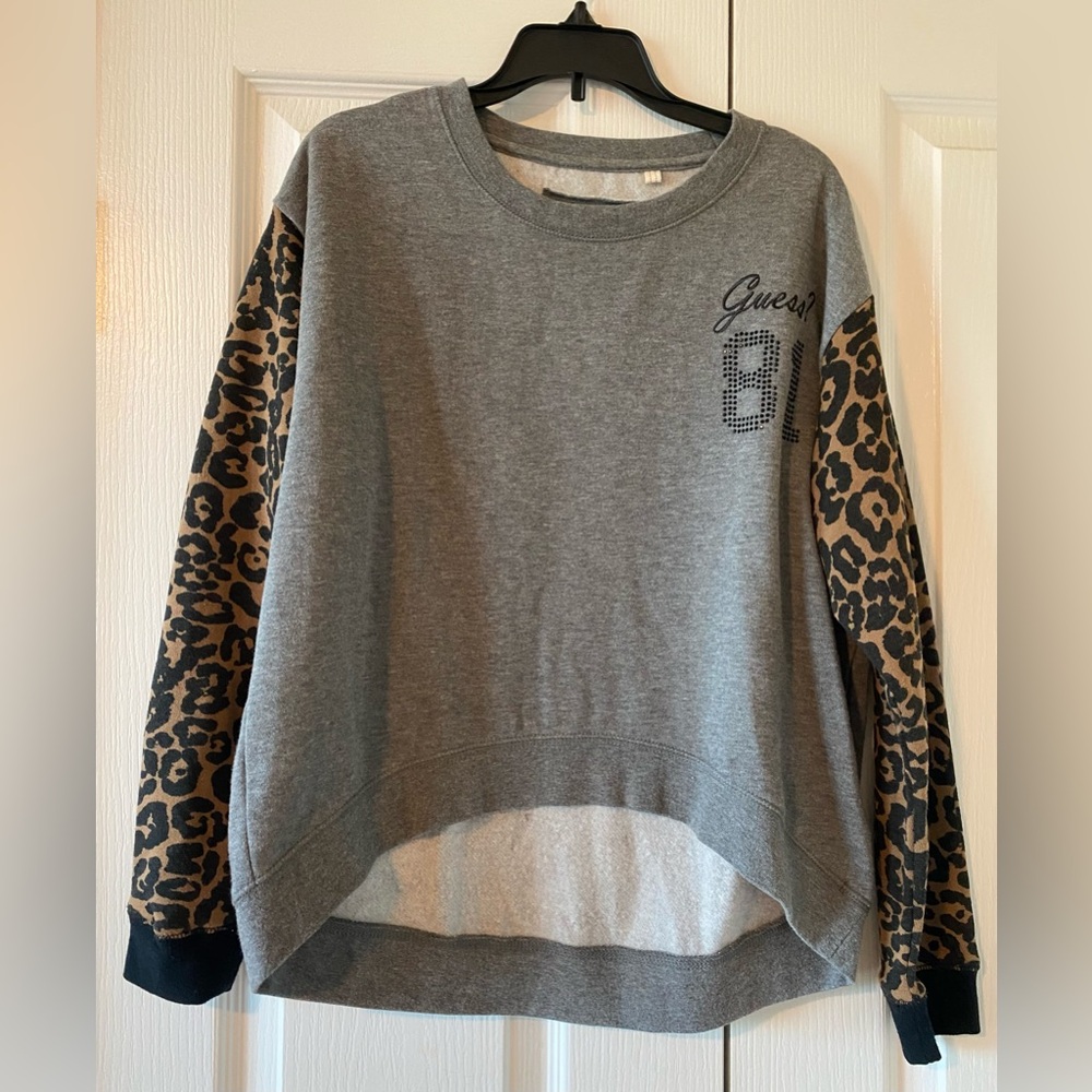 Guess Gray Logo Sweatshirt
